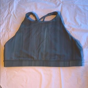 Lululemon High Neck Bra.  Cross straps in the back